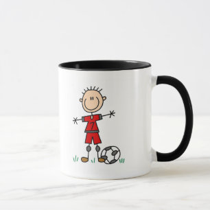 Jungen-rote einheitliche Fußball-T - Shirts und Tasse