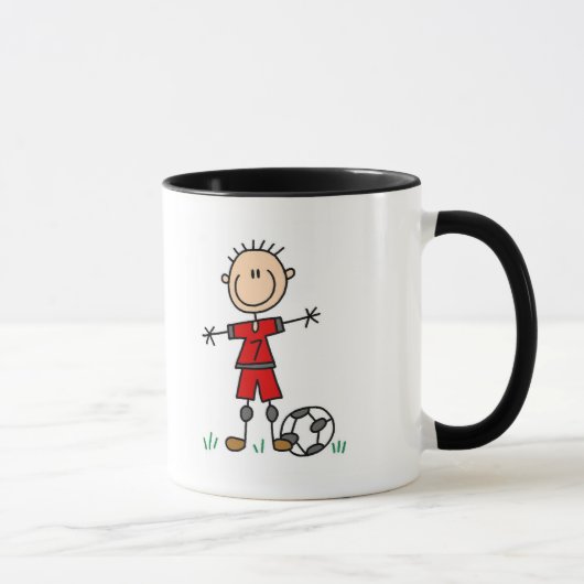 Jungen-rote einheitliche Fußball-T - Shirts und Tasse (Rechts)