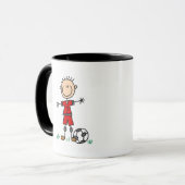 Jungen-rote einheitliche Fußball-T - Shirts und Tasse (Vorderseite Links)