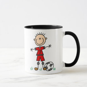 Jungen-roter einheitlicher Fußball Tasse