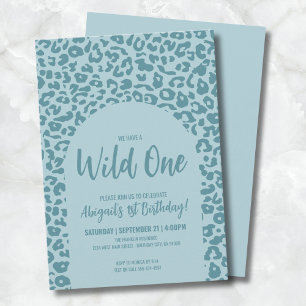 Jungen Safari Wild One 1. Geburtstag Einladung
