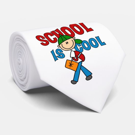 Jungen-Schule ist cool Krawatte (Gerollt)