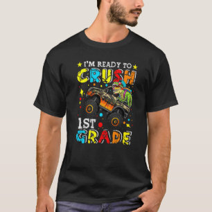 Jungen-Schwarm 1. Klasse Rex-Lastwagen-Monster ers T-Shirt