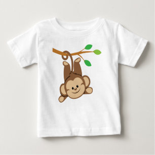Jungen-schwingaffe Baby T-shirt