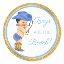 Jungen sind die Bombe! Cowboy Bath-Geschenk Etc Bl