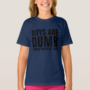 JUNGEN SIND, THROW-FELSEN AN IHNEN T - Shirts