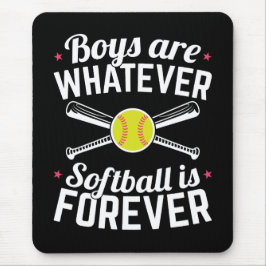Jungen sind, was immer Softball für immer ist Mousepad