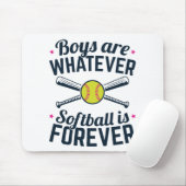 Jungen sind, was immer Softball für immer ist Mousepad (Mit Mouse)