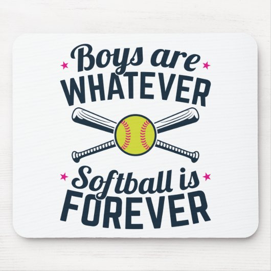 Jungen sind, was immer Softball für immer ist Mousepad (Vorne)
