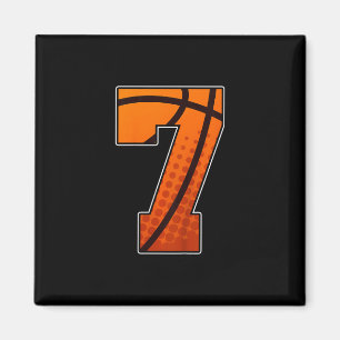 Jungen Sketll Geburtstags-Shirt 7 für sieben Jahre Magnet