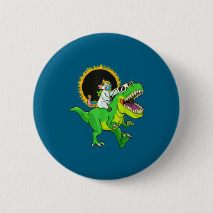 Jungen Sonnenfinsternis Einhorn reitender Rex Button