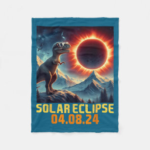 Jungen Sonnenfinsternis Rex Dino Brille Fleecedecke