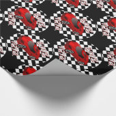 Jungen-Spielwaren-rotes Sport-Auto Geschenkpapier (Ecke)
