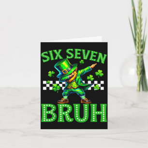 Jungen St. Patricks Day 67 Leprechaun Dab sechs si Karte