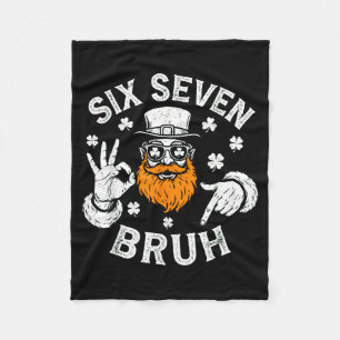 Jungen St. Patricks Day 67 Leprechaun Hände sechs Fleecedecke