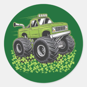 Jungen St. Patricks Day Kleinkind Glücklicher Mons Runder Aufkleber