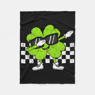 Jungen St. Patricks Day Kleinkind Lucky Dabbing Sh Fleecedecke