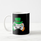 Jungen St. Patricks Day Videospiel-Controller Herr Kaffeetasse (Links)