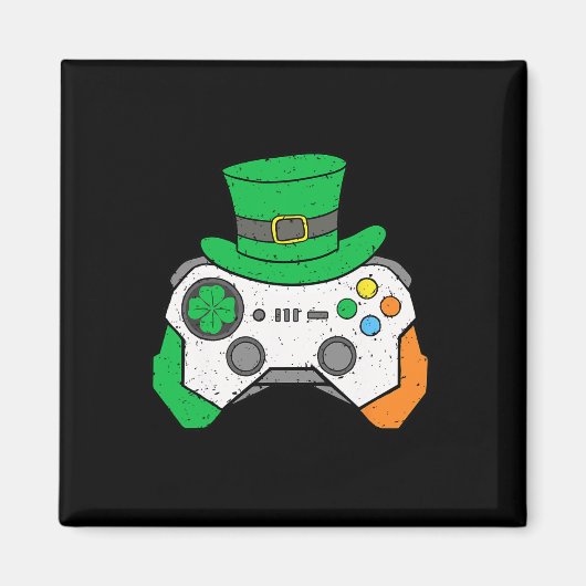 Jungen St. Patricks Day Videospiel-Controller Herr Magnet (Vorne)