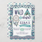 Jungen-Stammes- Pfeil-wilde erste Einladung (Vorne/Hinten)