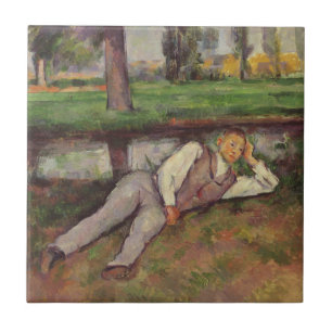 Jungen-Stillstehen Pauls Cezanne   Fliese