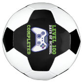 Jungen Stufe 100 Tage Schule abgeschlossen Fußball (Gedreht)