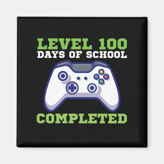 Jungen Stufe 100 Tage Schule abgeschlossen Magnet (Vorne)
