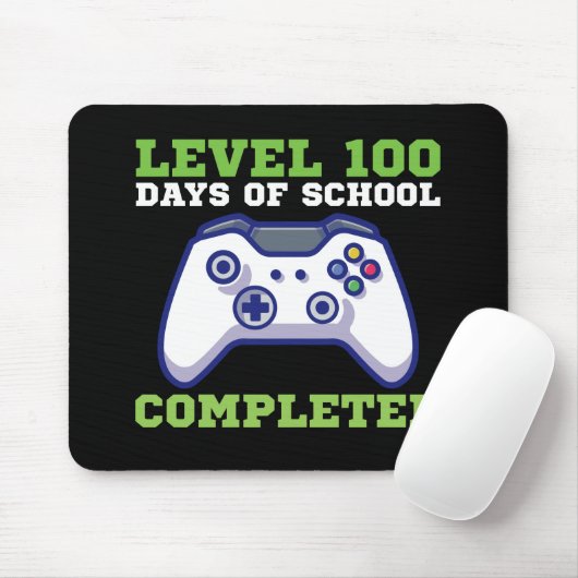 Jungen Stufe 100 Tage Schule abgeschlossen Mousepad (Mit Mouse)
