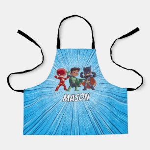 Jungen Superhelden individuell benannter Apron per Schürze