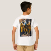 Jungen T-Shirt Roboter Adler (Schwarz voll)