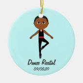 Jungen-Tänzer: Keramik Ornament (Vorne)