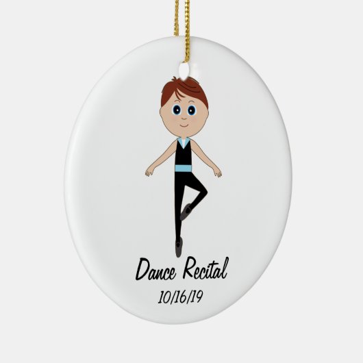 Jungen-Tänzer: Keramik Ornament (Rechts)