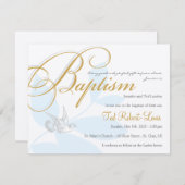 Jungen-Taufe-Einladung Einladung (Vorne/Hinten)