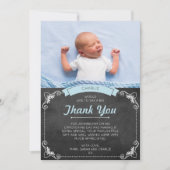 Jungen-Taufe/Taufe danken Ihnen zu kardieren Dankeskarte (Vorderseite)