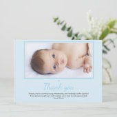 Jungen-Taufe/Taufe danken Ihnen zu kardieren Dankeskarte (Stehend Vorderseite)
