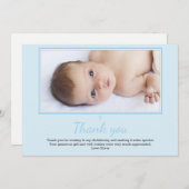 Jungen-Taufe/Taufe danken Ihnen zu kardieren Dankeskarte (Vorne/Hinten)