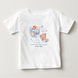 Jungen-Teddybär „Wir können es kaum erwarten“ Baby Baby T-shirt