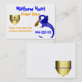 Jungen-Telefonkarte-Schablone Telefonnummerkarte (Vorne/Hinten)