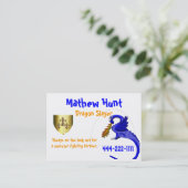 Jungen-Telefonkarte-Schablone Telefonnummerkarte (Stehend Vorderseite)