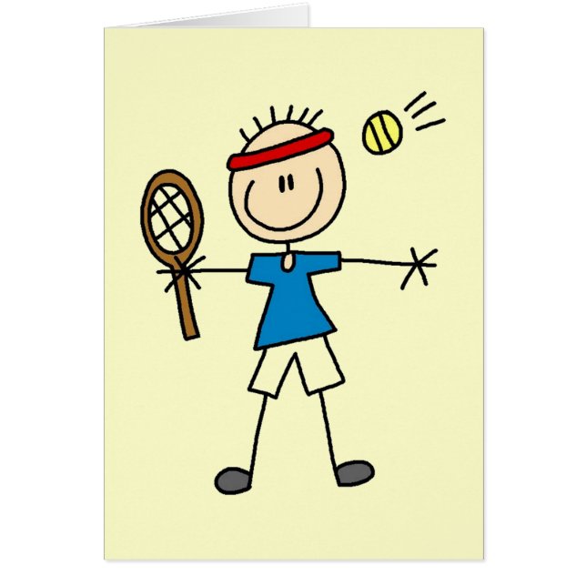 Jungen-Tennis-Spieler-T-Shirts und Geschenke (Vorne)