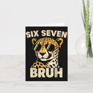 Jungen Tierprint Kleidung bruh Gepard 67 Meme sech Karte