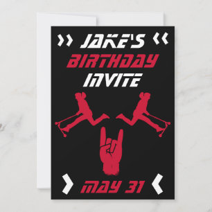 Jungen Trick-Scooter Geburtstag  Einladung