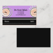 Jungen-und Mädchen-Mama-Telefonkarte Babysitting Telefonnummerkarte (Vorne/Hinten)