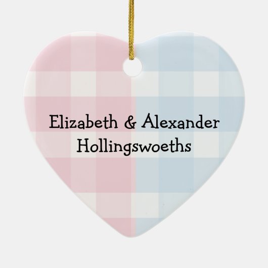 Jungen-und Mädchen-Zwillings-erstes Keramik Ornament (Hinten)