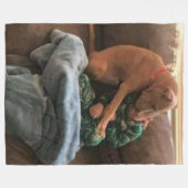 JUNGEN UND SEIN HUND FLEECEDECKE (Vorderseite (Horizontal))