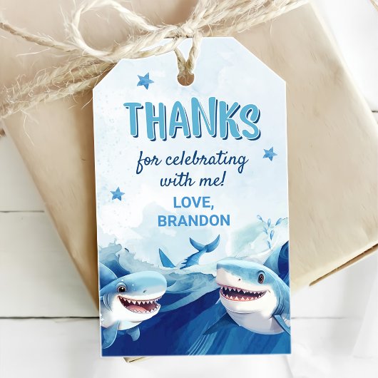 Jungen unter Meereshai 5. Geburtstag Geschenkanhänger