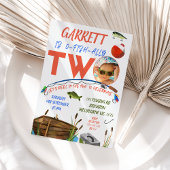 Jungen vergnügen sich am 2. Geburtstag Einladung