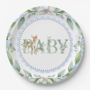 Jungen Waldhirsch Baby Shower Papier Teller
