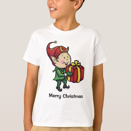 Jungen-Weihnachtself-T - Shirt (Vorderseite)
