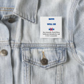 Jungen werden eines Tages Männer sein Button (Beispiel)